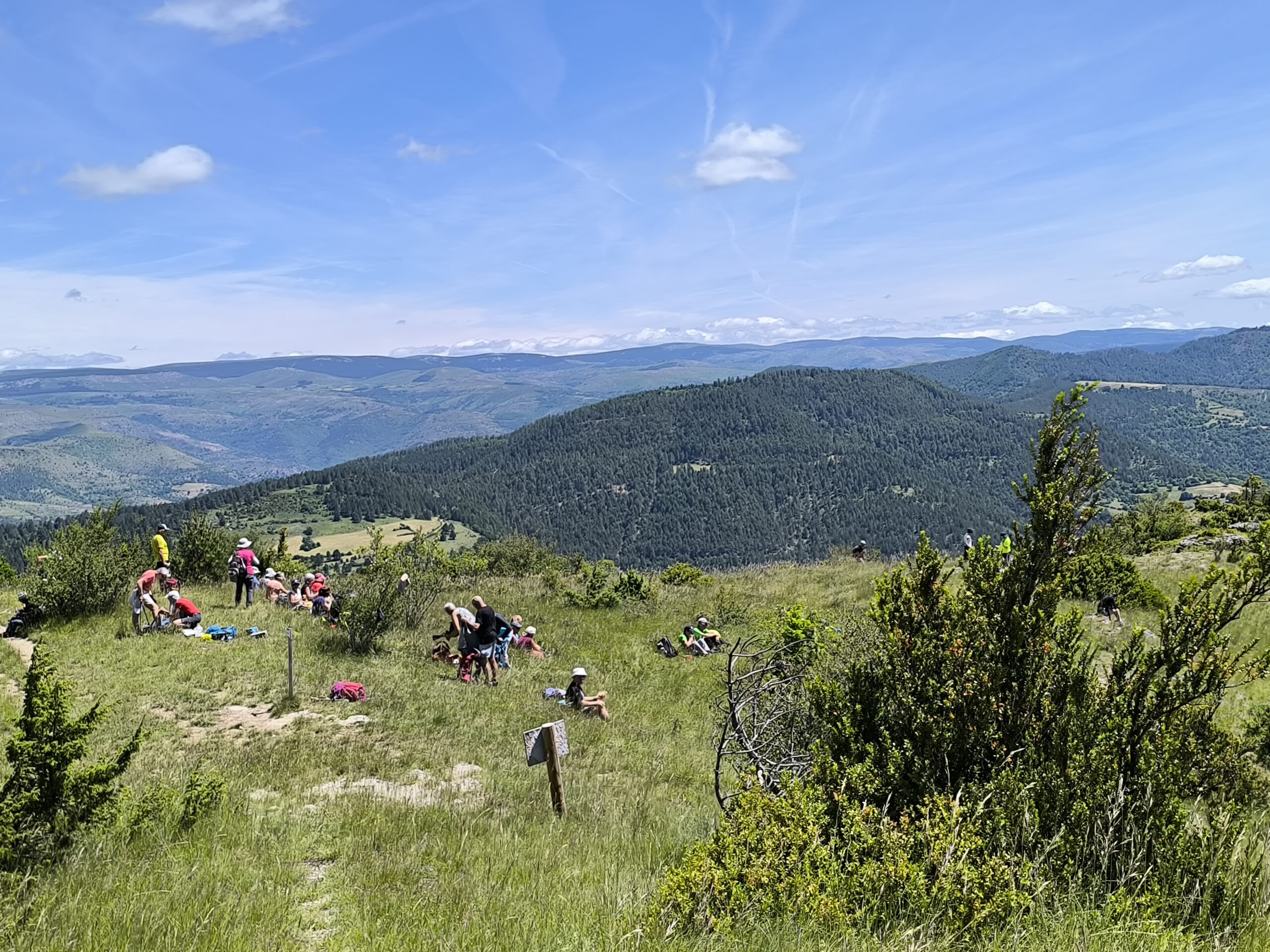 Pique-nique en surplomb de la via Ferrata